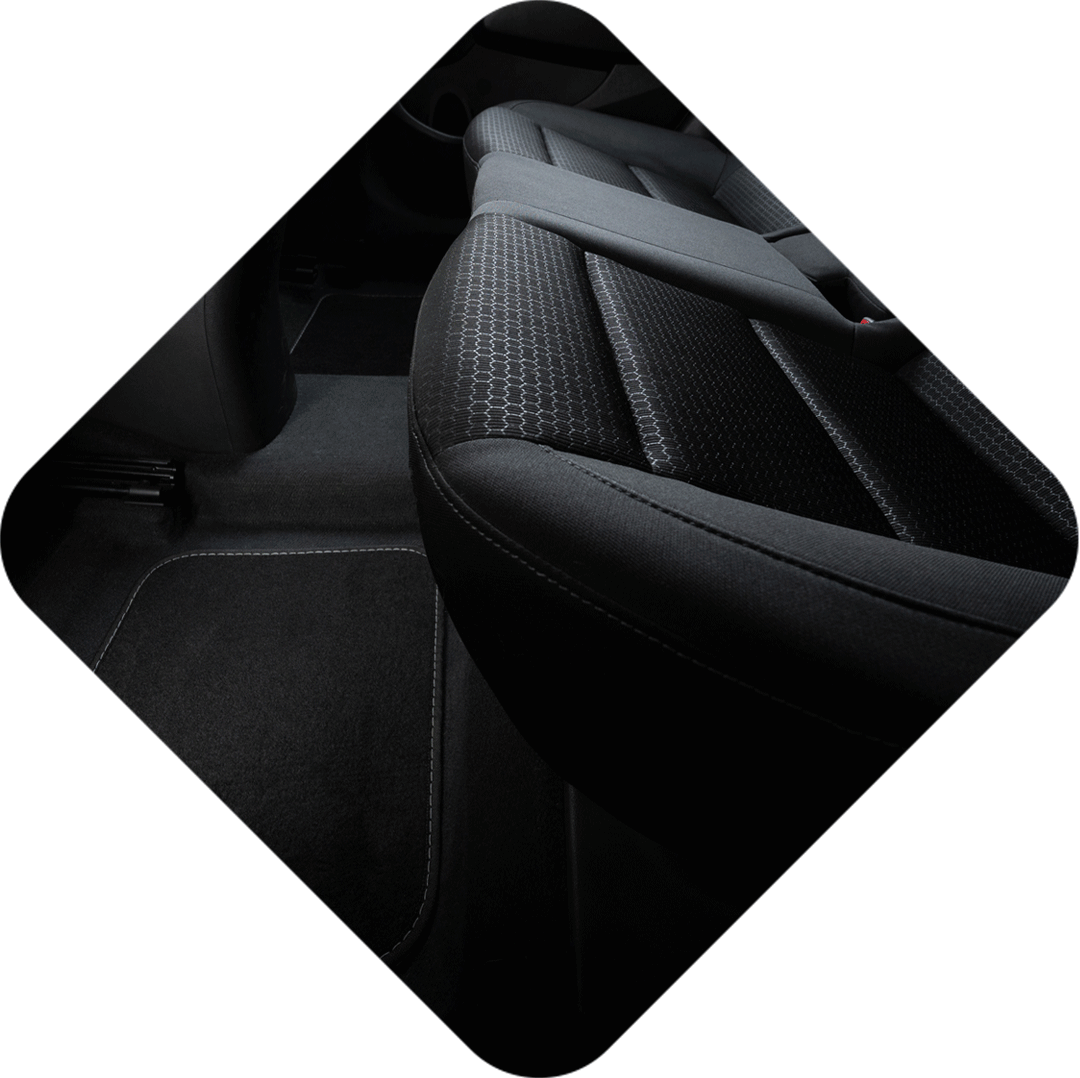 Tätigkeitsbereich Automotiv, Innenraum eines Autos, Sitze und Teppich